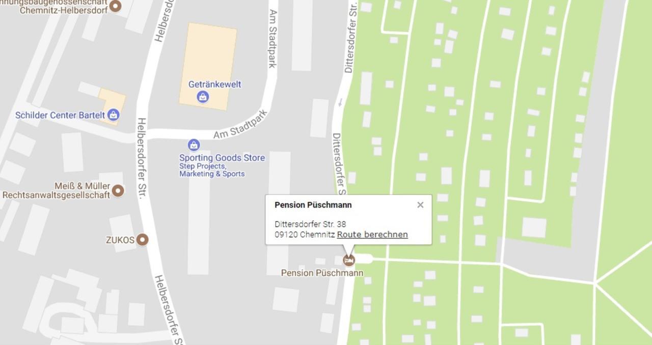 Pension Puschmann Chemnitz Buitenkant foto